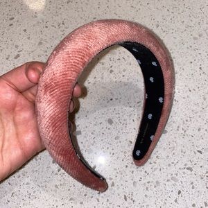 LELE SADOUGHI- pink padded corduroy headband